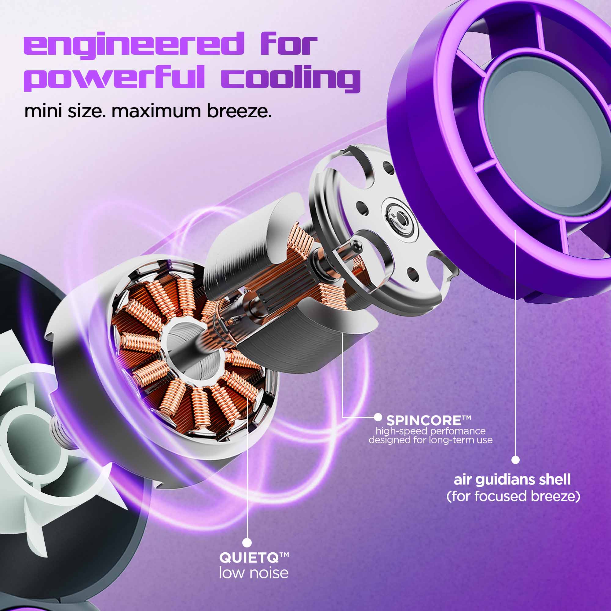 Flo mini (mini handheld cooling fan) - Image 5