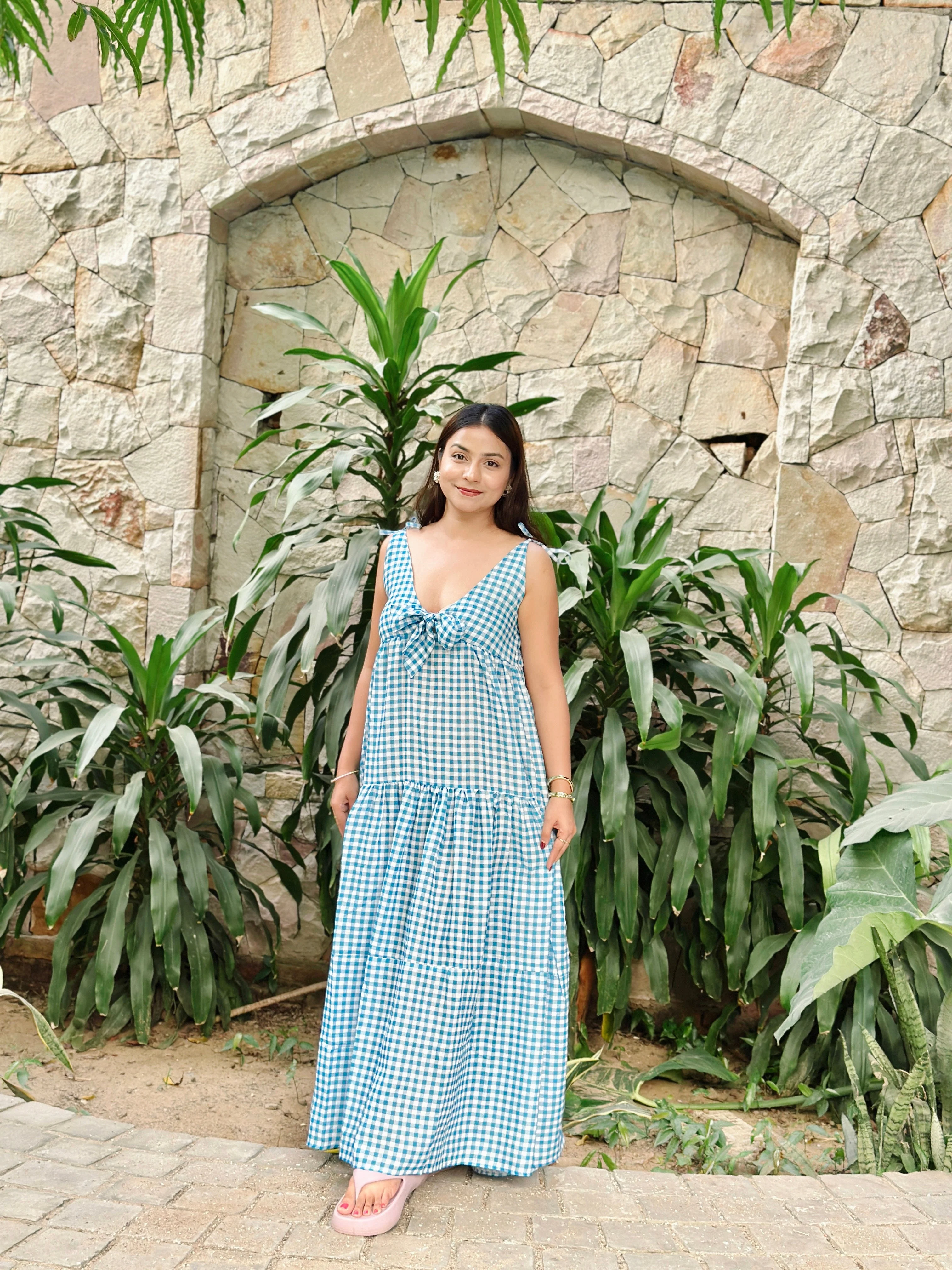 Flora Gingham Dress - Image 5