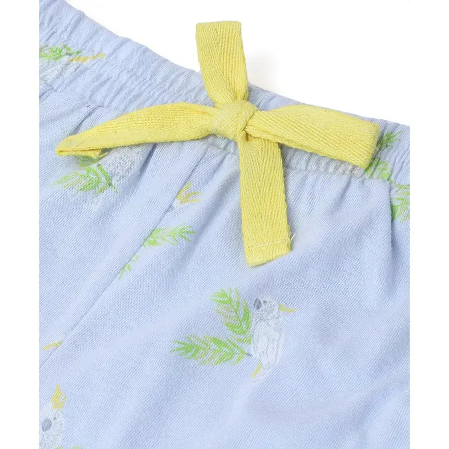 Floral Bird Print Baby Girl Shorts (Pack Of 3) - Image 8