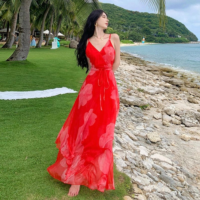 Floral Vacation Dress - Image 3