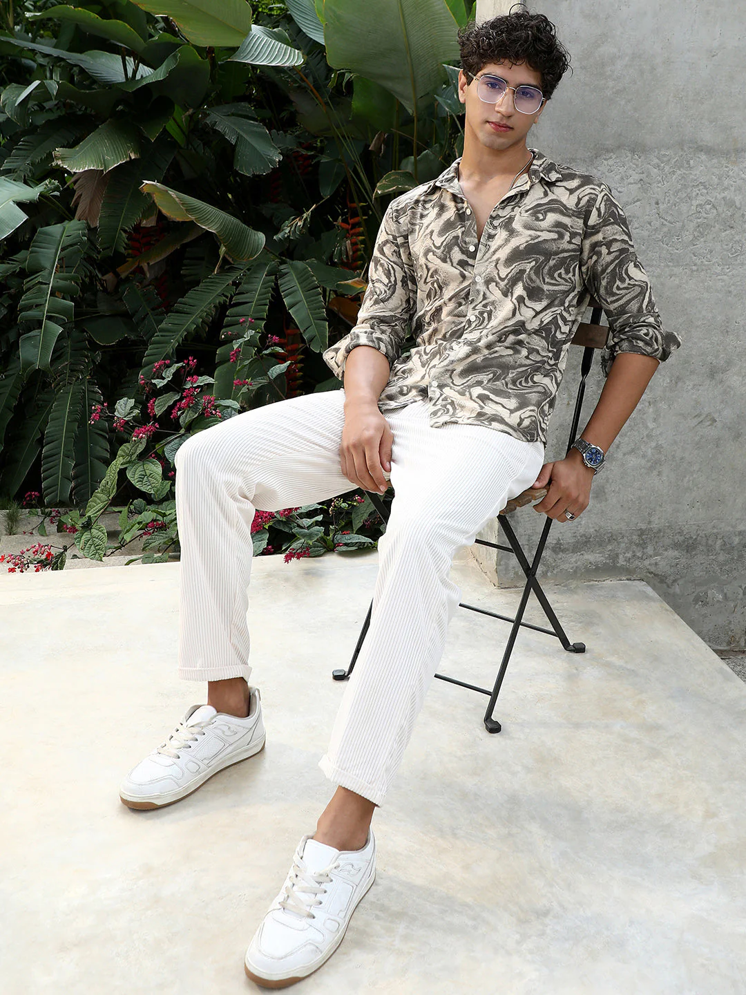 Fluid-Marble Textured Shirt - Image 6