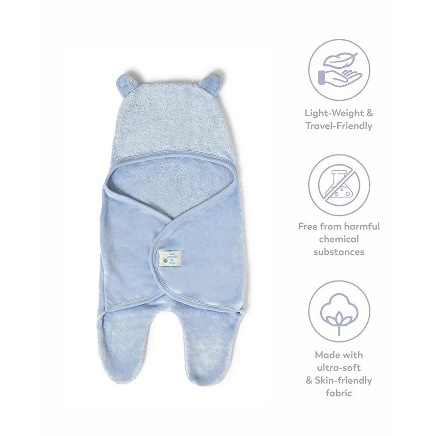 Flurry Knitted Baby Hooded Wrap Blanket - Image 8