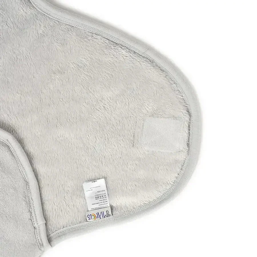 Flurry Knitted Baby Hooded Wrap Blanket - Grey - Image 4