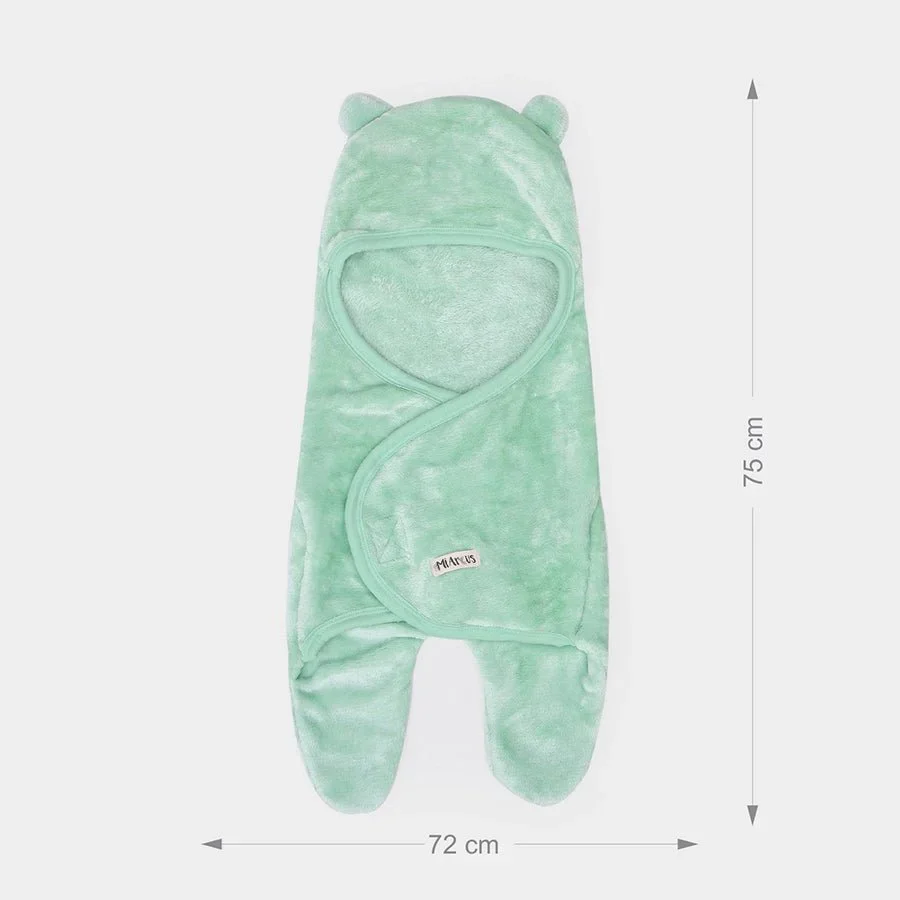 Flurry Knitted Hooded Wrap Blanket Cotton - Image 3