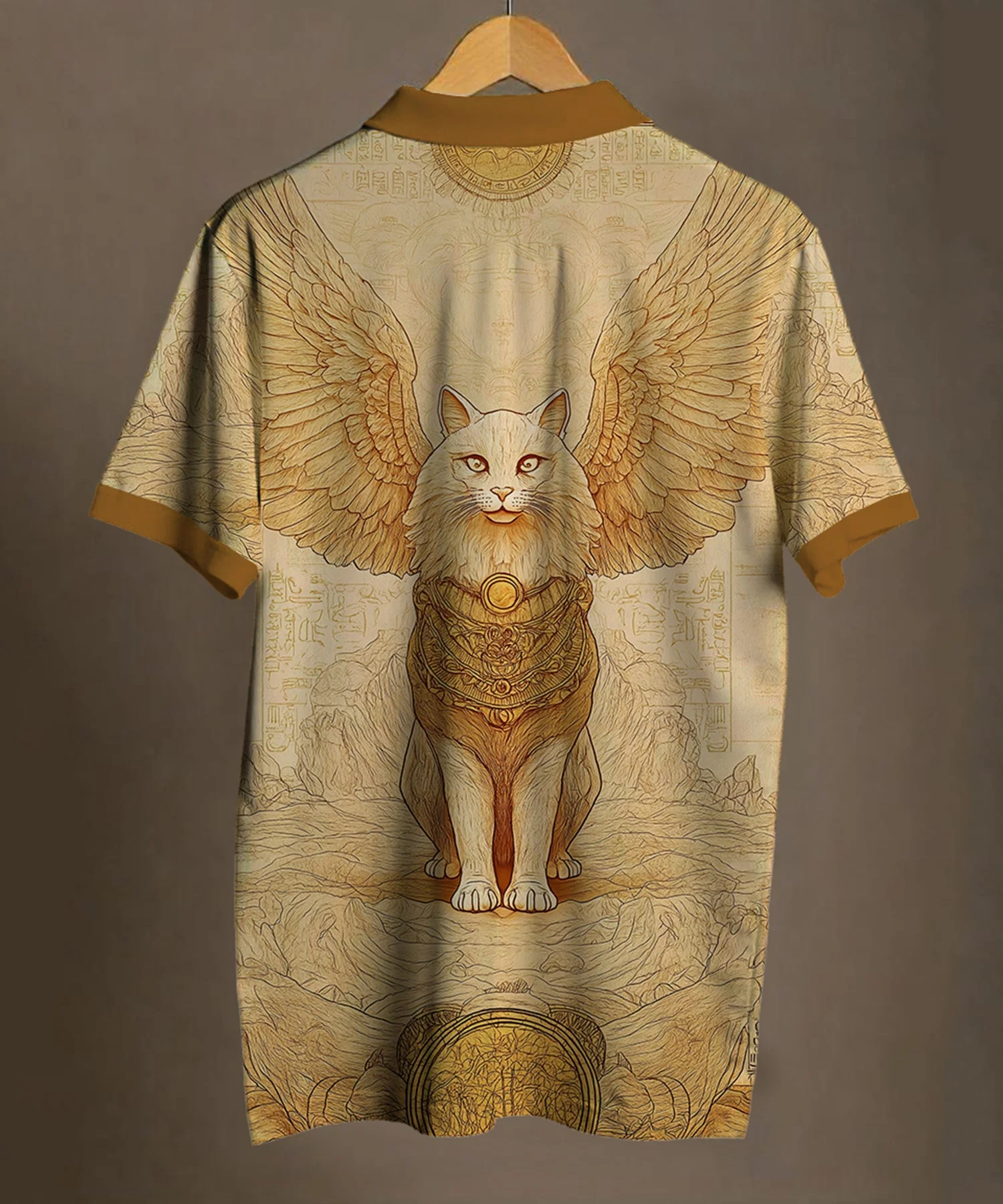 Flying Feline - Printed Polo Tee #4 - Image 2