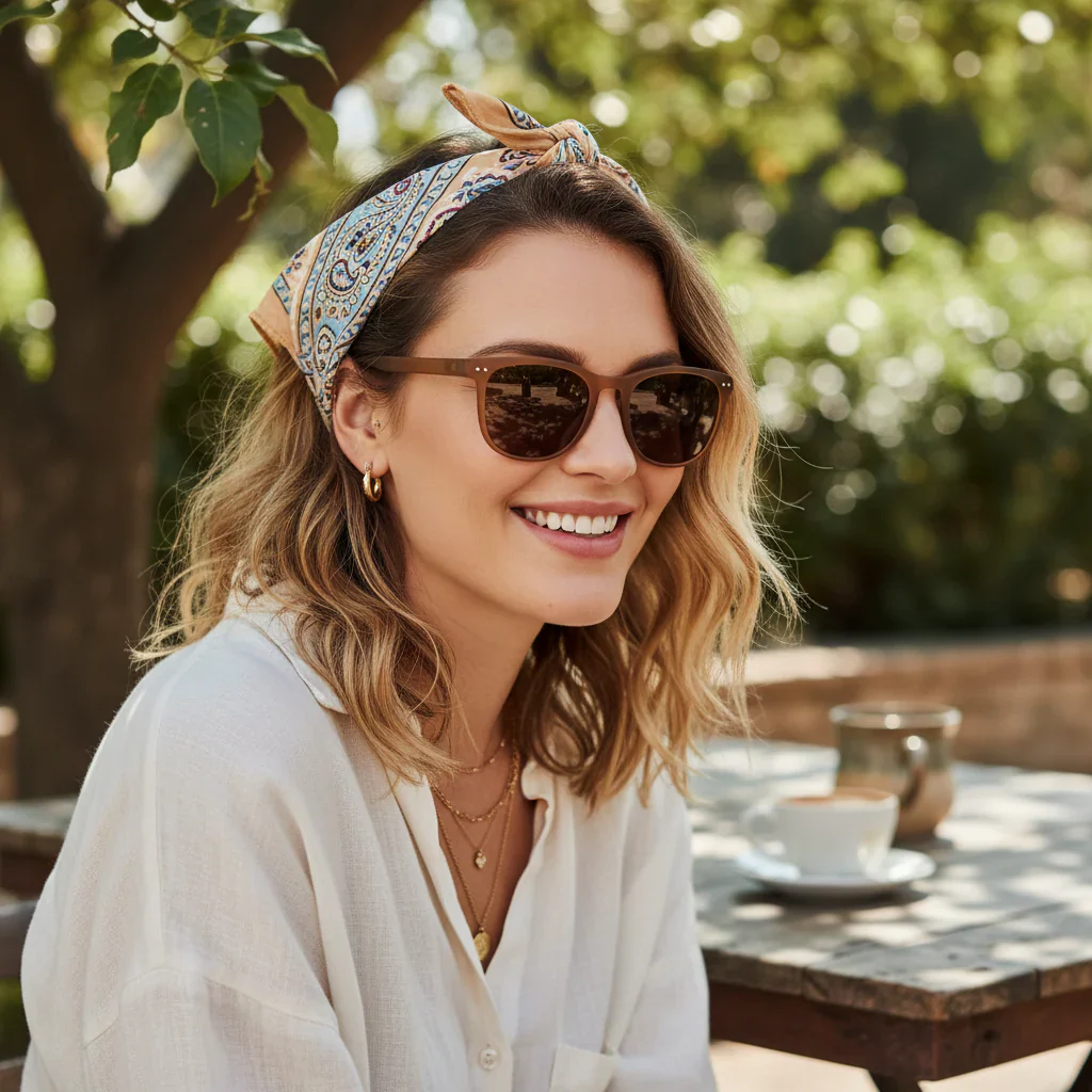 Foldable Matt Brown Wayfarer Sunglasses