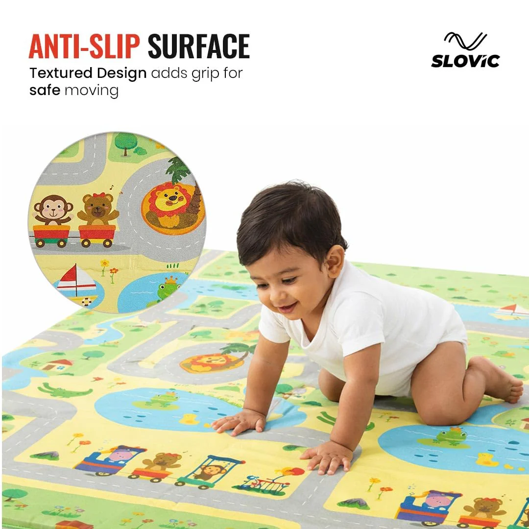 Foldable Play Mat | 3 Fold with zip slider bag - Image 2