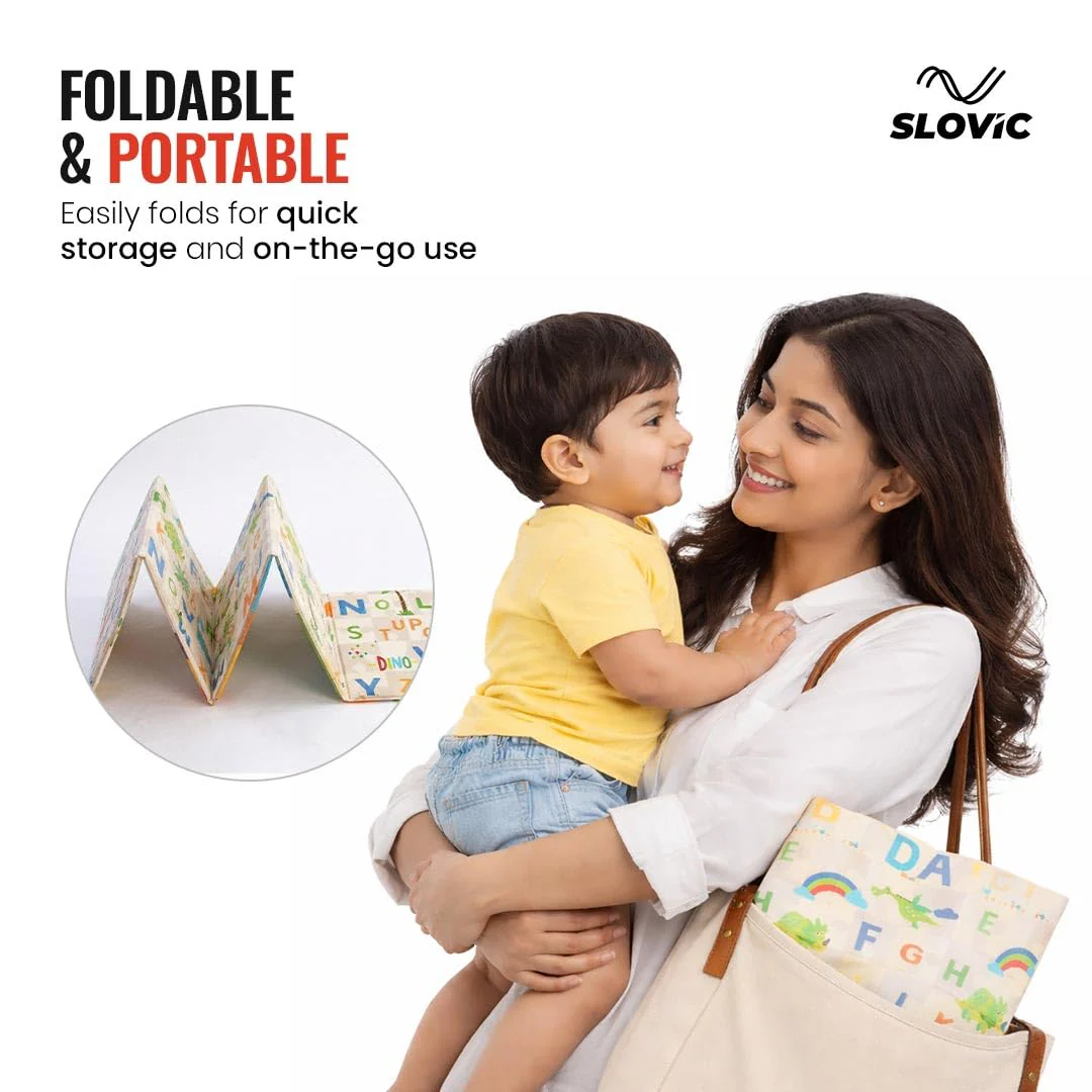 Foldable Play Mat | 3 Fold with zip slider bag - Image 3