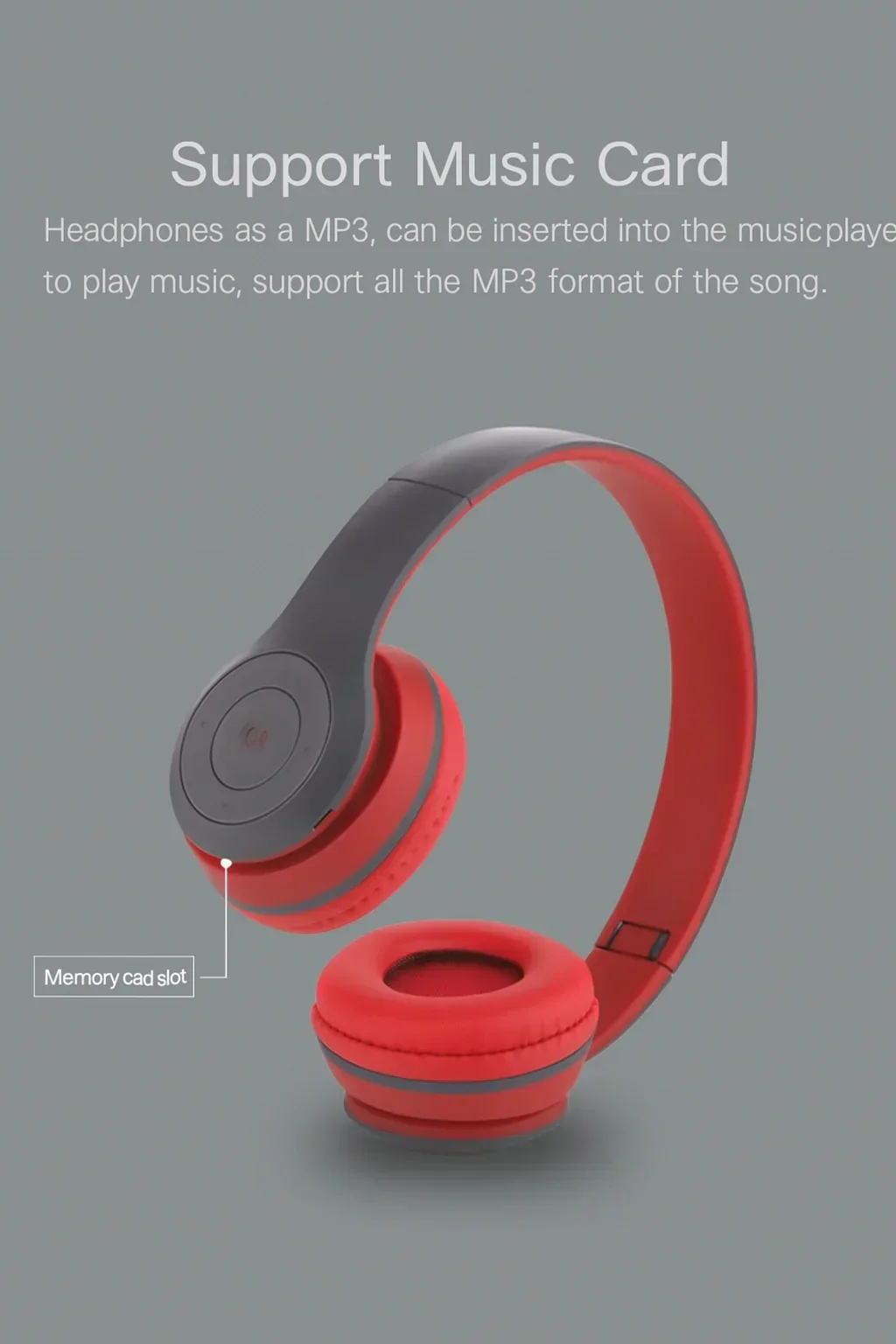 Foldable Wireless Bluetooth Headphones with Built-In Microphone – Stereo Sound - Image 4