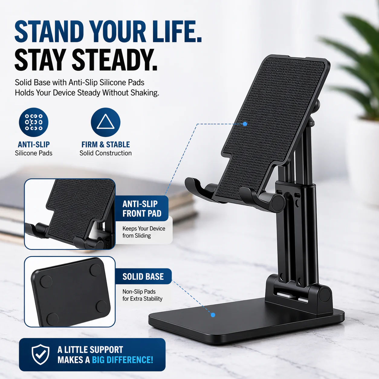 Folding Anti-Slip Mobile Stand