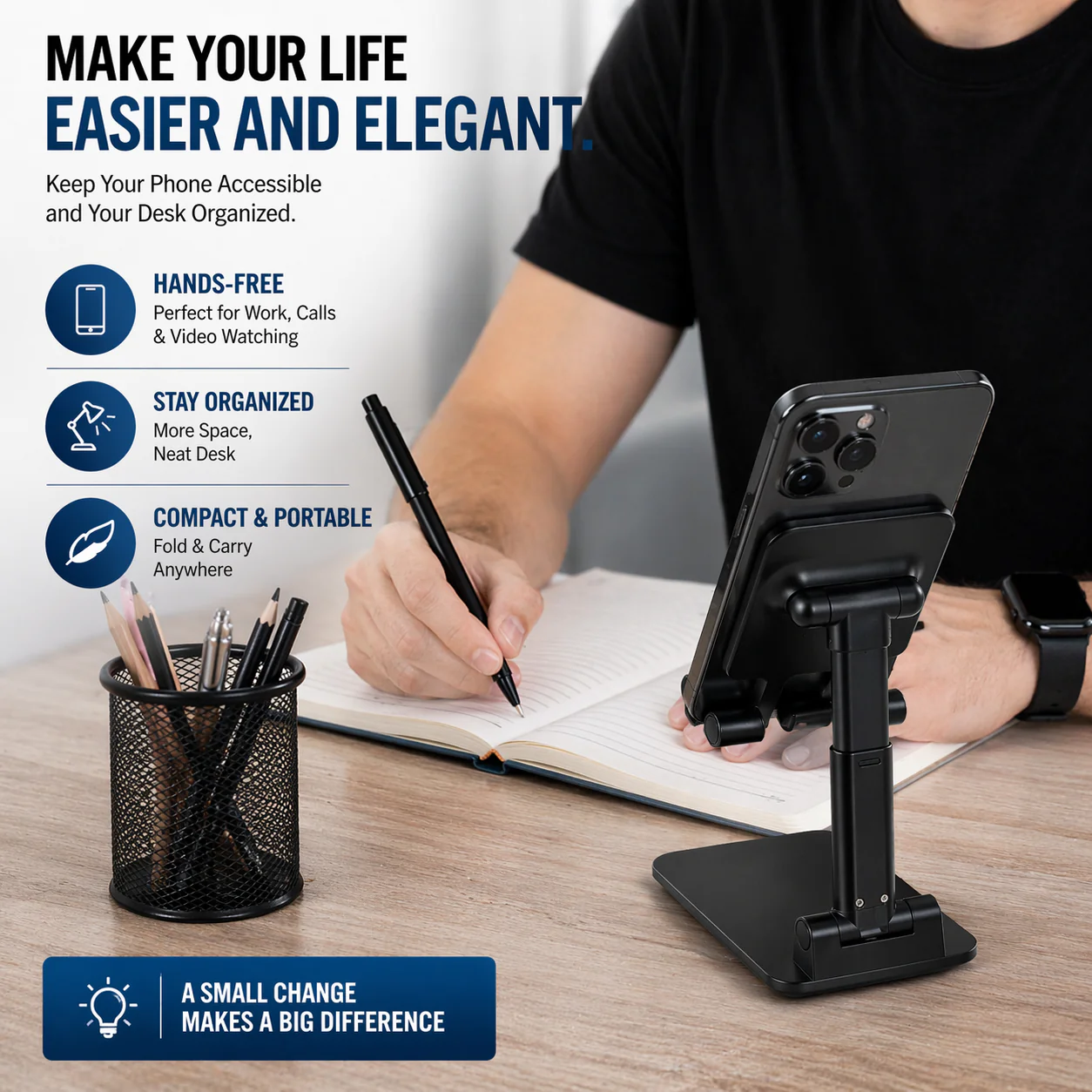Folding Anti-Slip Mobile Stand - Image 4