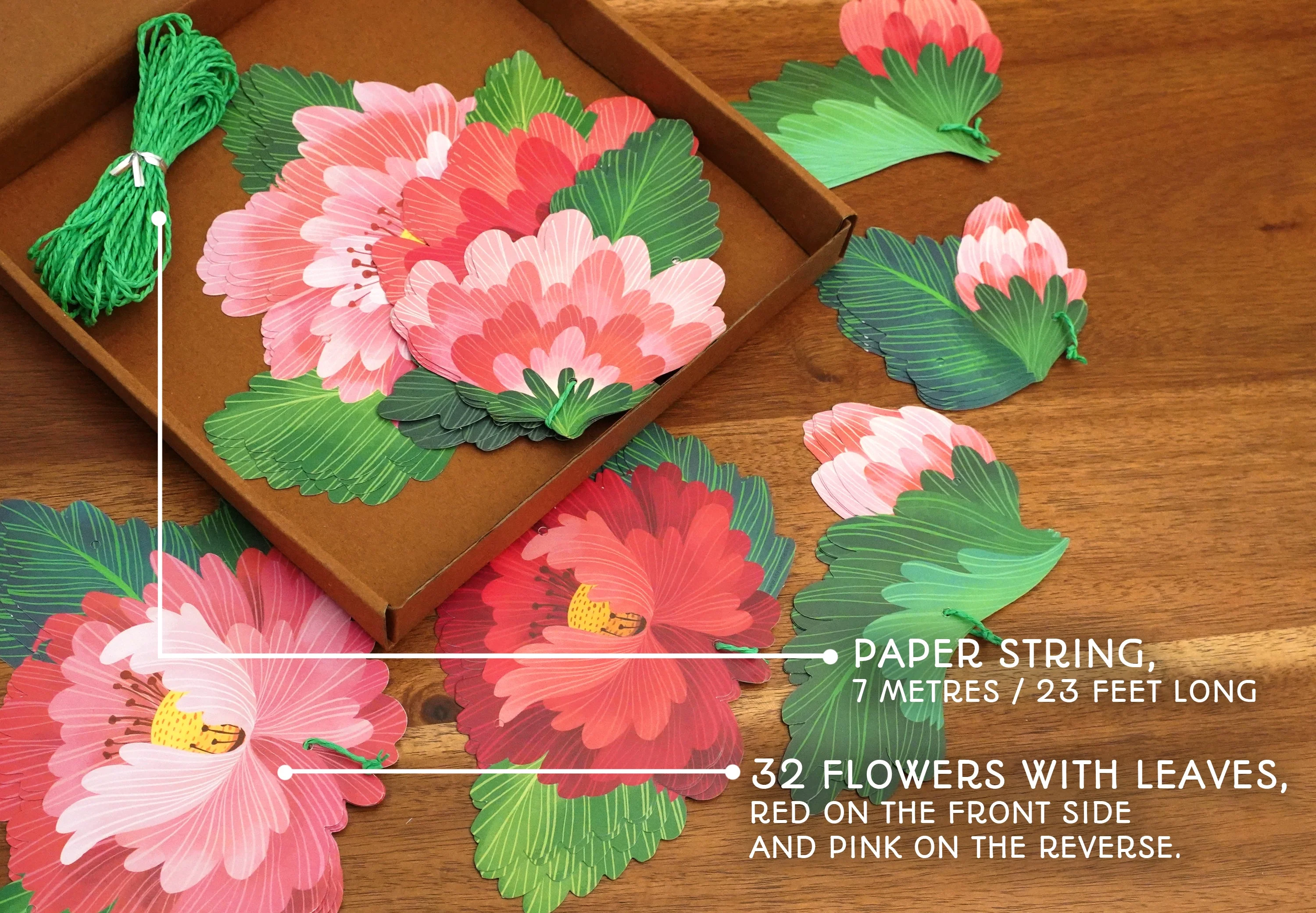 Forever Flowers Premium Paper Bunting - Image 4