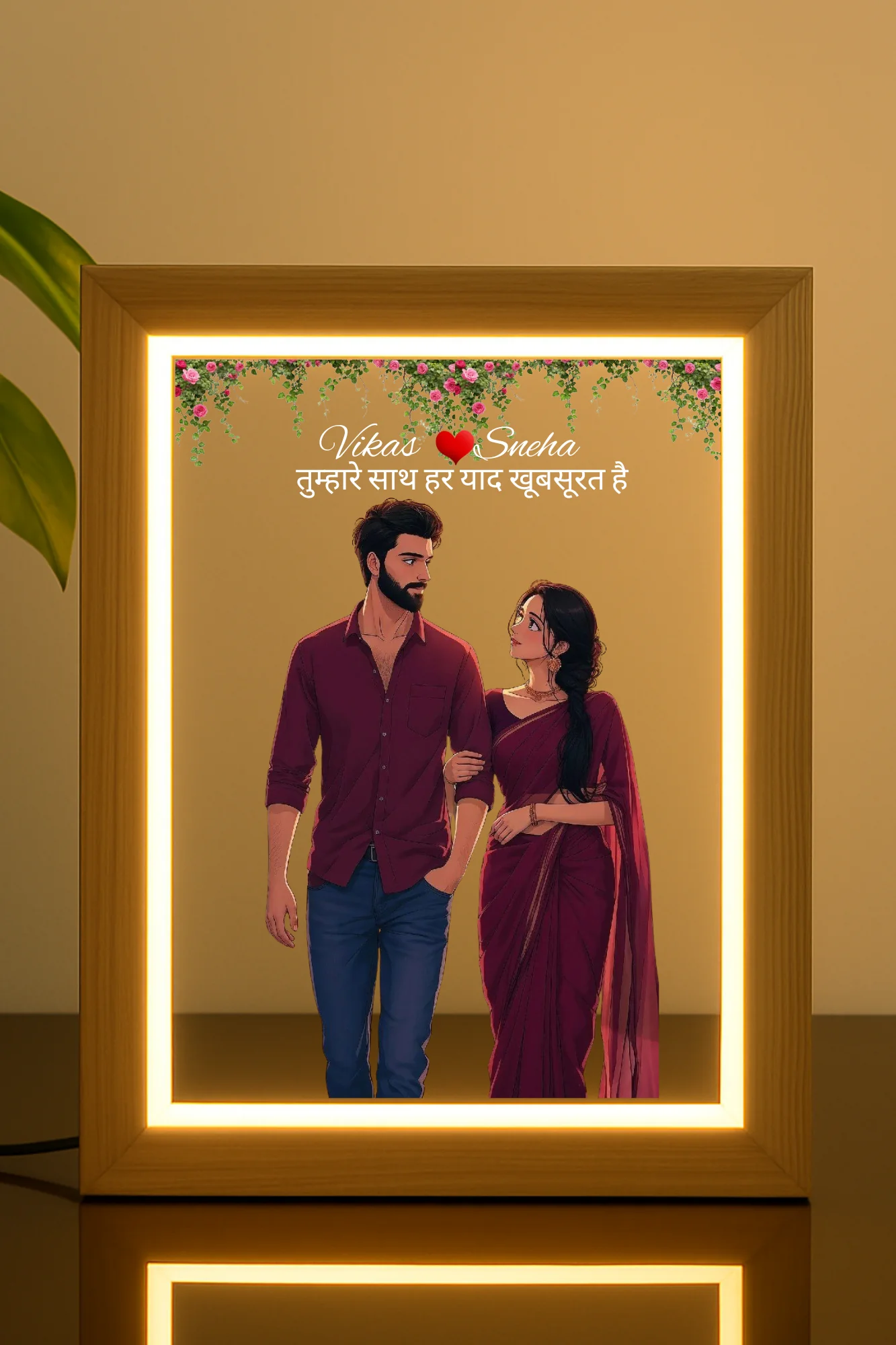 Forever Love Customized Square Frame - Image 4