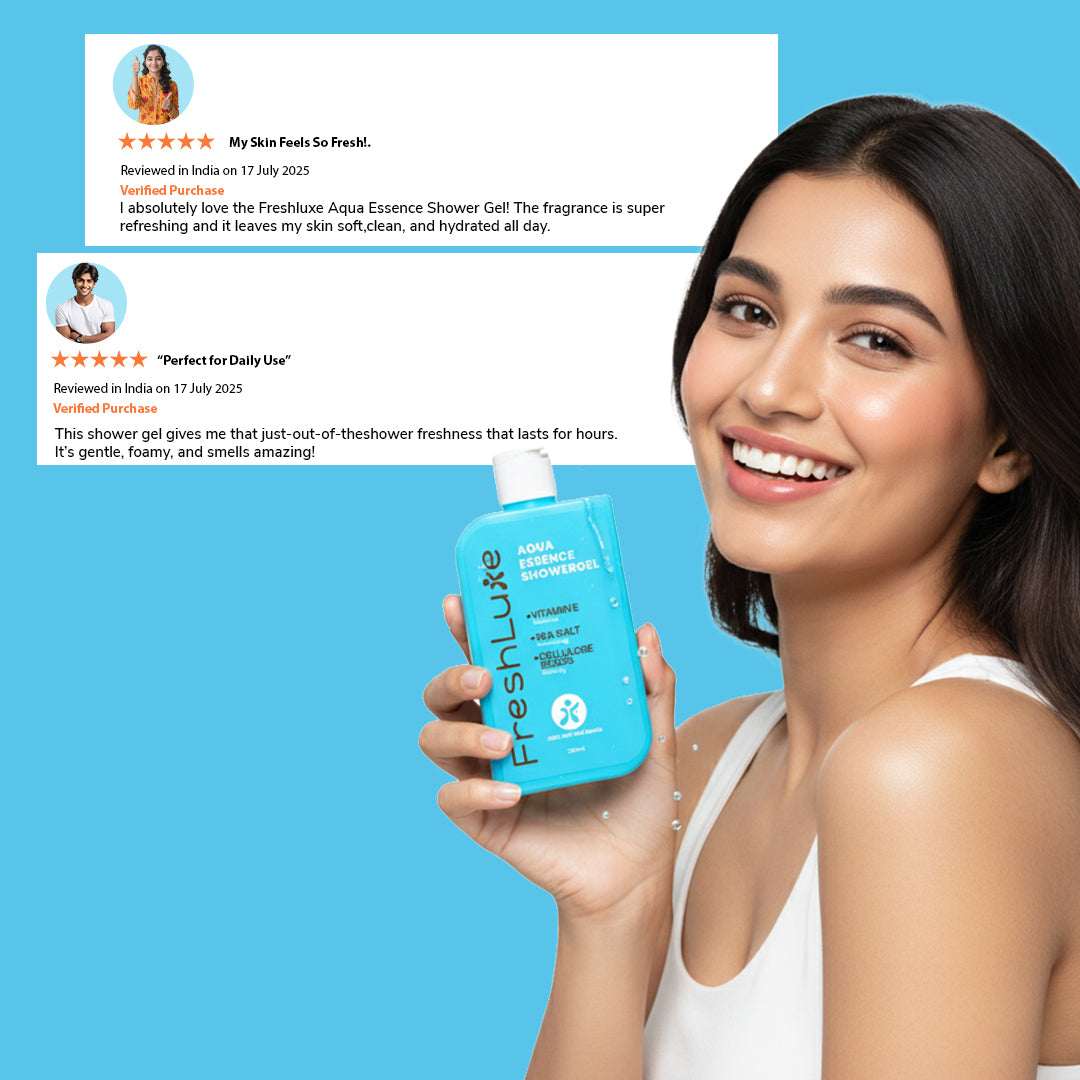 FreshLuxe Aqua Essence Shower Gel | Deep Hydration & All-Day Freshness | 200 ml | 400 ml - Image 5