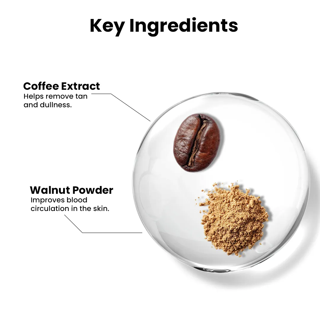 FreshLuxe Coffee Face & Body Scrub | Deep Exfoliation, Removes Dead Skin & Boosts Glow | 140g - Image 2