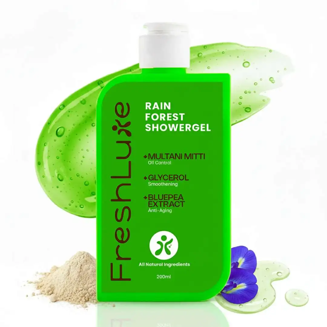FreshLuxe Oily Skin Combo | AYUSH-Approved |Multani Mitti, Charcoal, Glycerol & Shea Butter body Lotion for oil-free skin. - Image 11