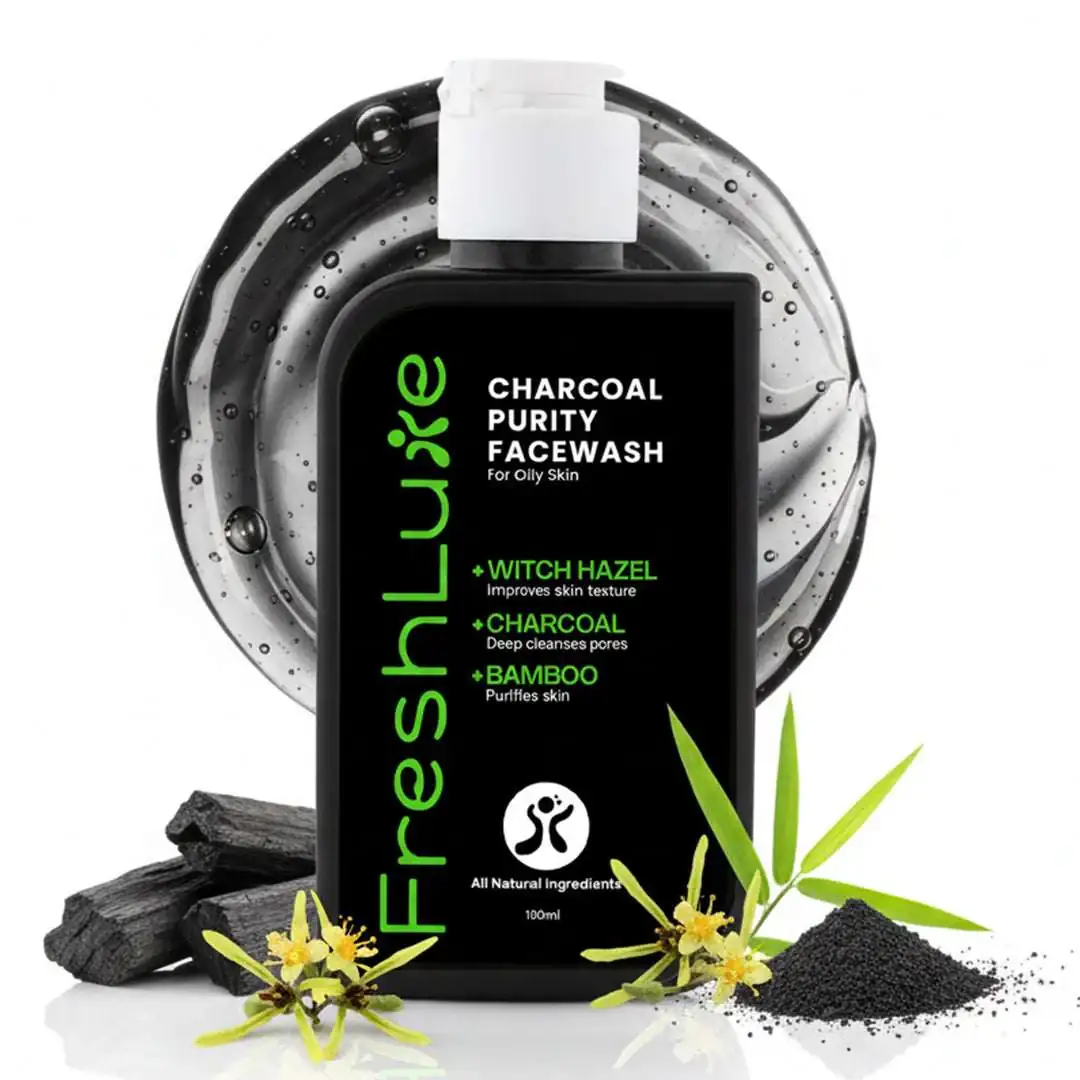 FreshLuxe Oily Skin Combo | AYUSH-Approved |Multani Mitti, Charcoal, Glycerol & Shea Butter body Lotion for oil-free skin. - Image 12