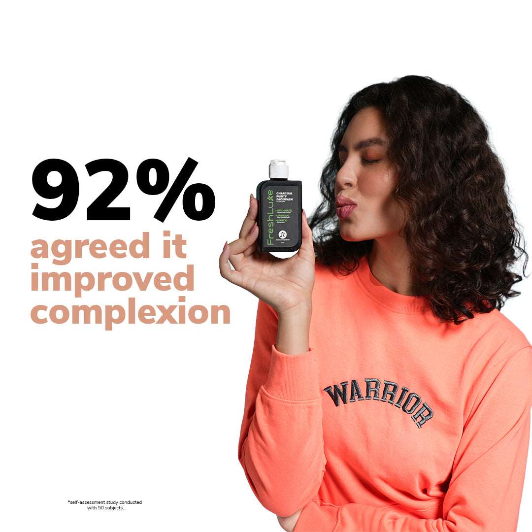 FreshLuxe Pollution Free Skin Combo | AYUSH-Approved | Charcoal, Vitamin C & Neem-Aloe Shampoo for clear and pollution-free skin. - Image 2