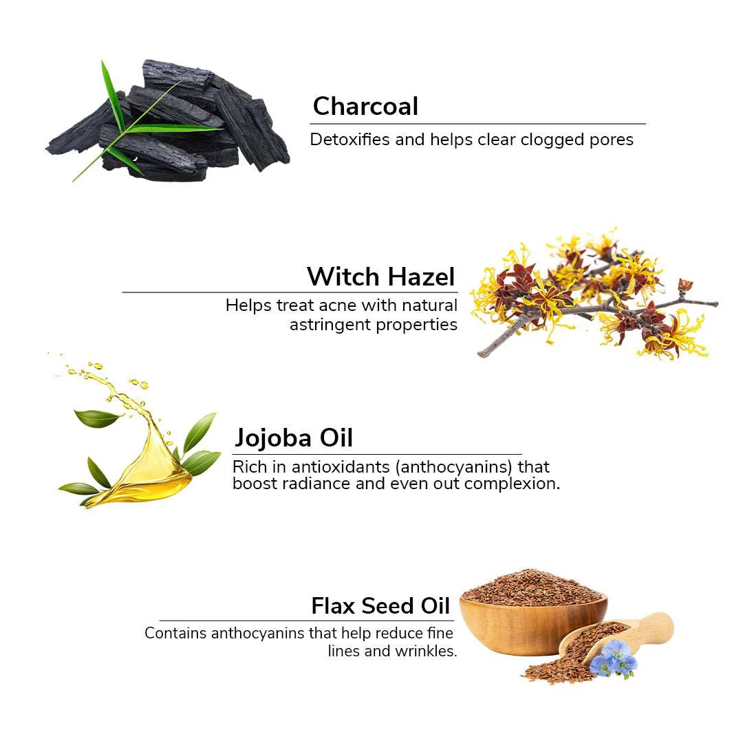 FreshLuxe Pollution Free Skin Combo | AYUSH-Approved | Charcoal, Vitamin C & Neem-Aloe Shampoo for clear and pollution-free skin. - Image 4