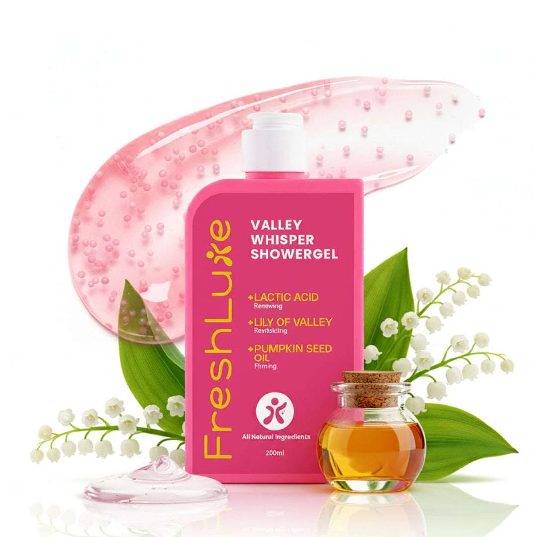 FreshLuxe Valley Whisper Body Wash | Reduces Dark Spots | Floral Scent | 200 ml | 400 ml