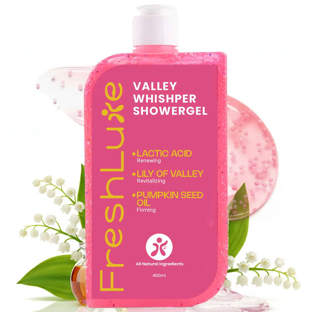 FreshLuxe Valley Whisper Body Wash | Reduces Dark Spots | Floral Scent | 200 ml | 400 ml - Image 7