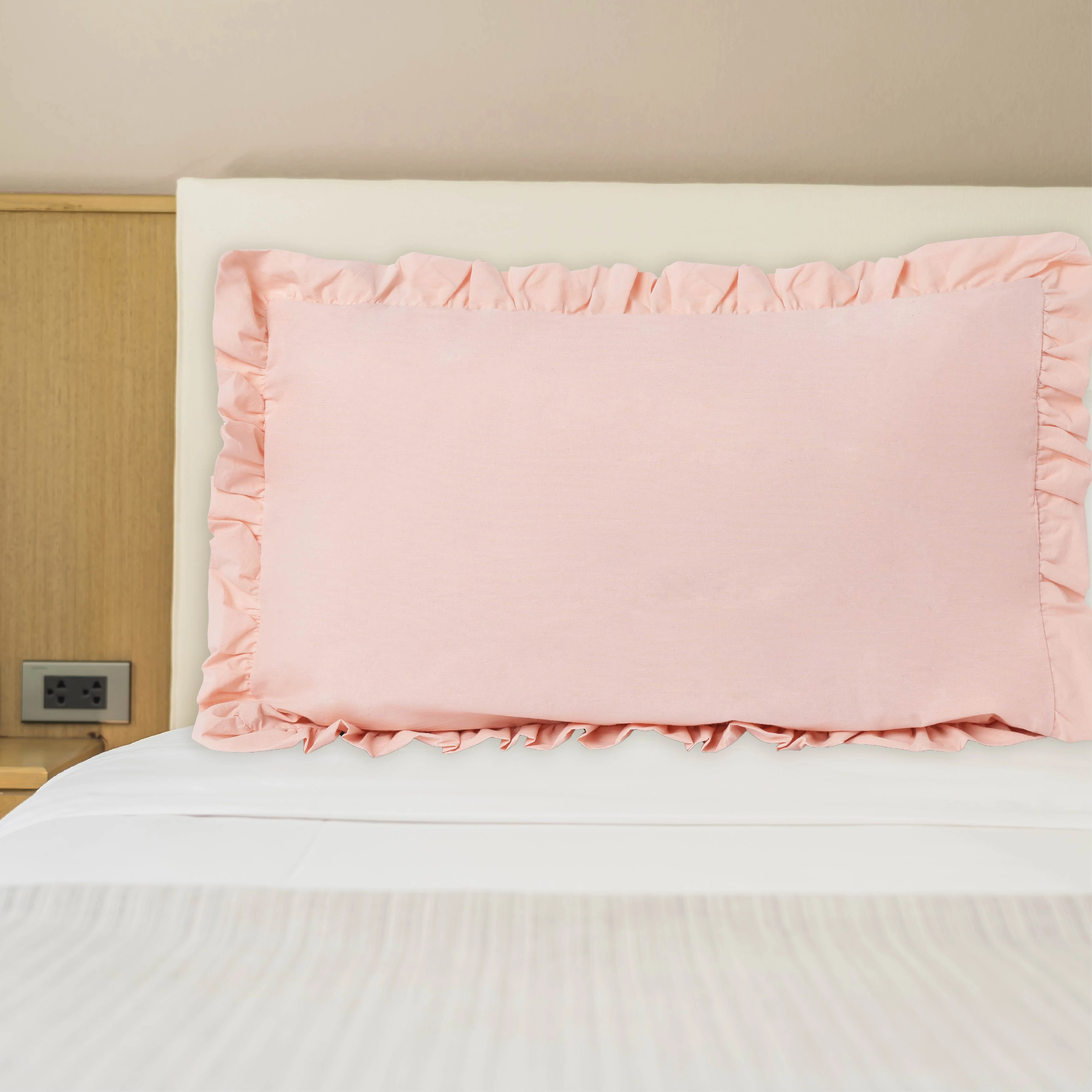 Frill 100% Cotton Bed Pillow Cover | Set Of 2 - Image 22