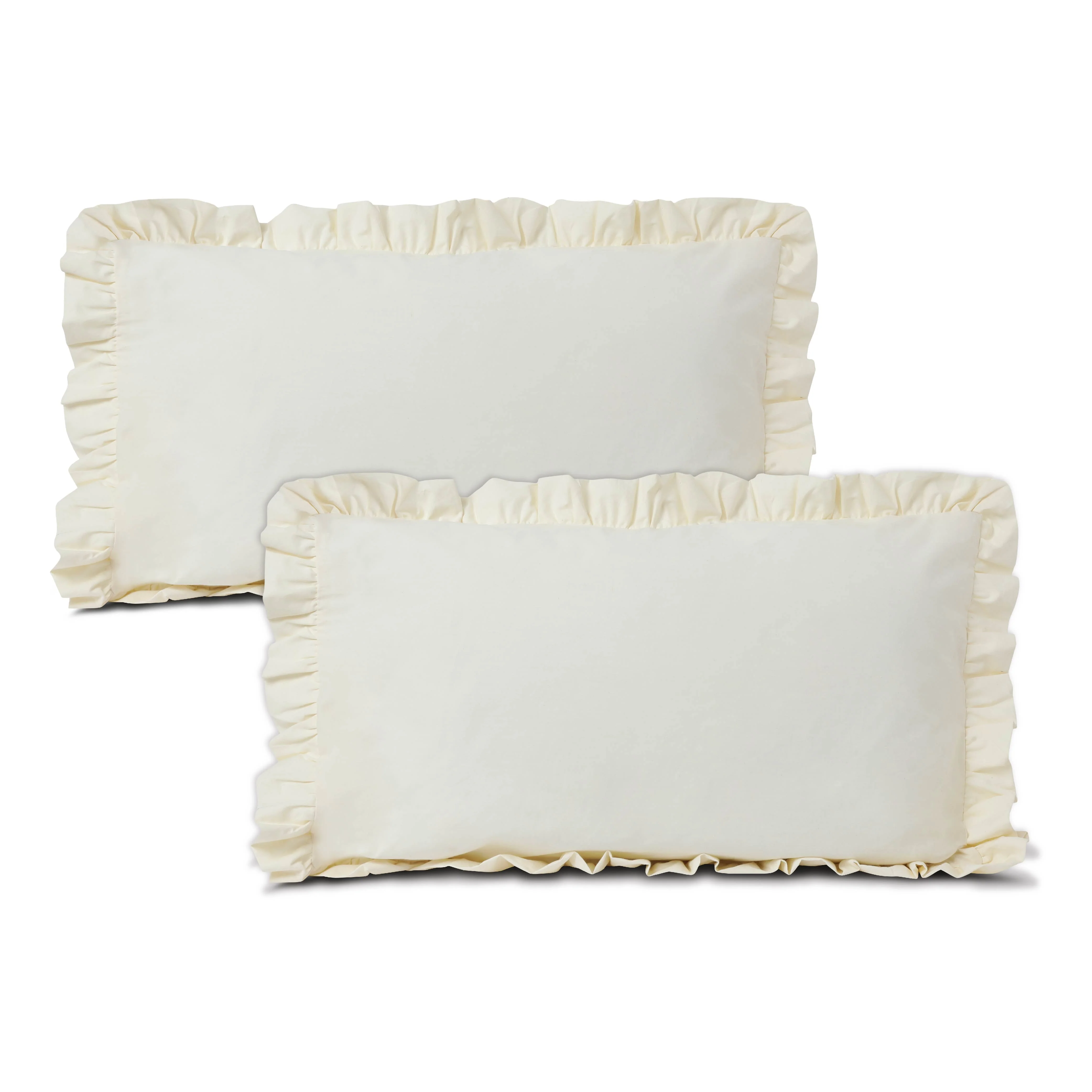 Frill 100% Cotton Bed Pillow Cover | Set Of 2 - Image 3