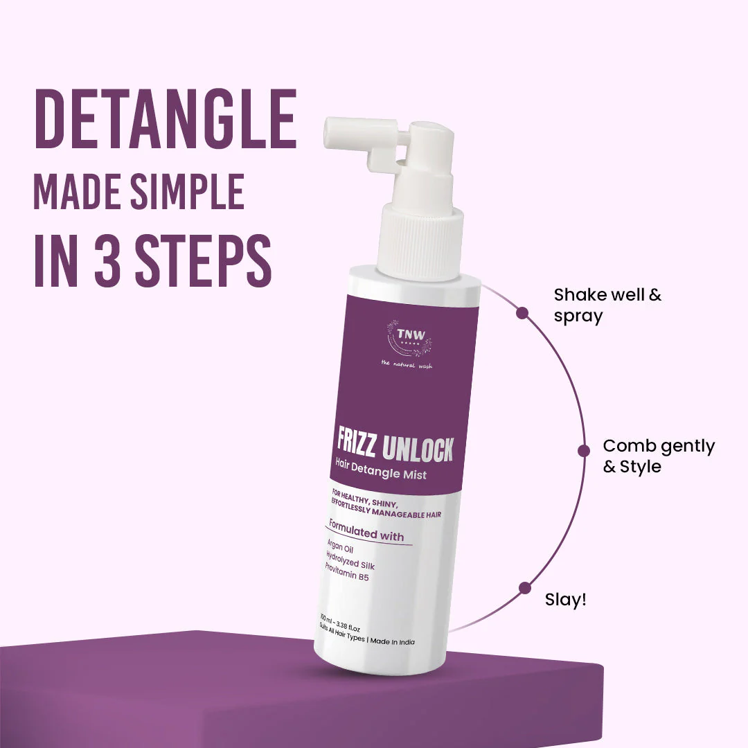 Frizz Unlock Detangle Spray | Instant Detangling & Frizz Control - Image 6