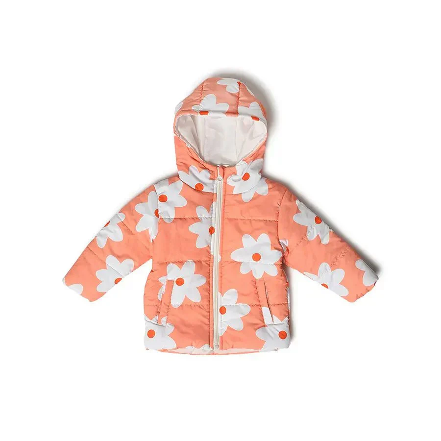 Frosty'Z Daisy Starlight Baby Puffer Jacket With Hooded