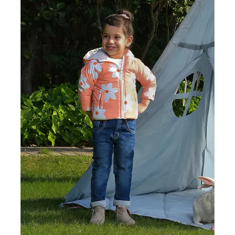 Frosty'Z Daisy Starlight Baby Puffer Jacket With Hooded - Image 2