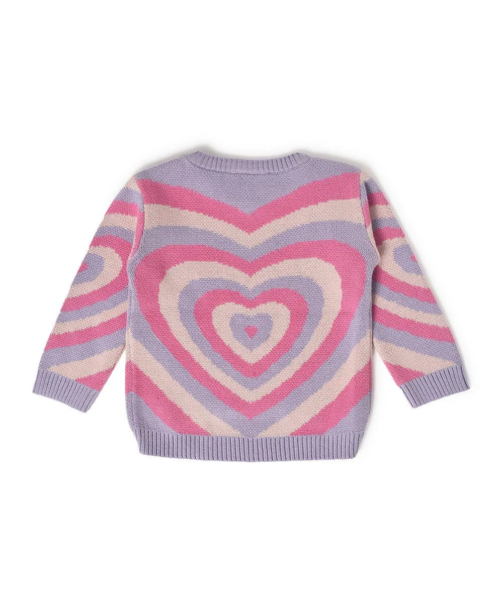Frosty'Z Hearts Knitted Baby Sweatshirt - Image 3
