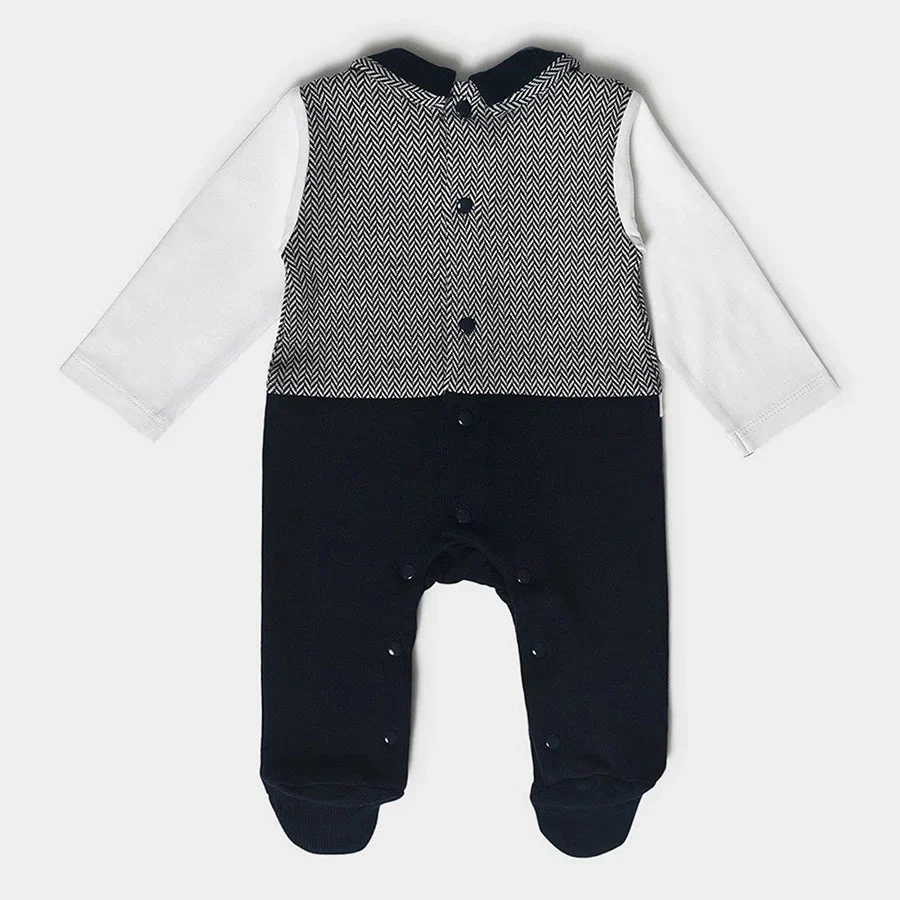 Frosty'Z Interlock Jacquard Overall Infant Babysuit Set - Image 3