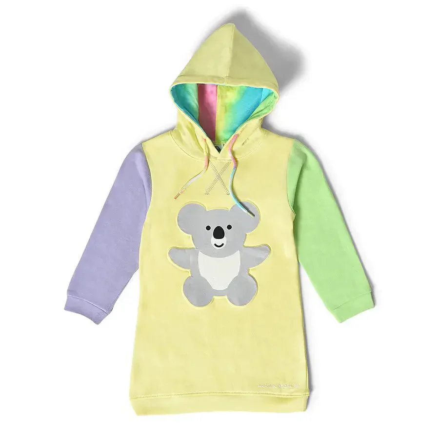 Frosty'Z Knitted Melange Girl Baby Hoodie Dress