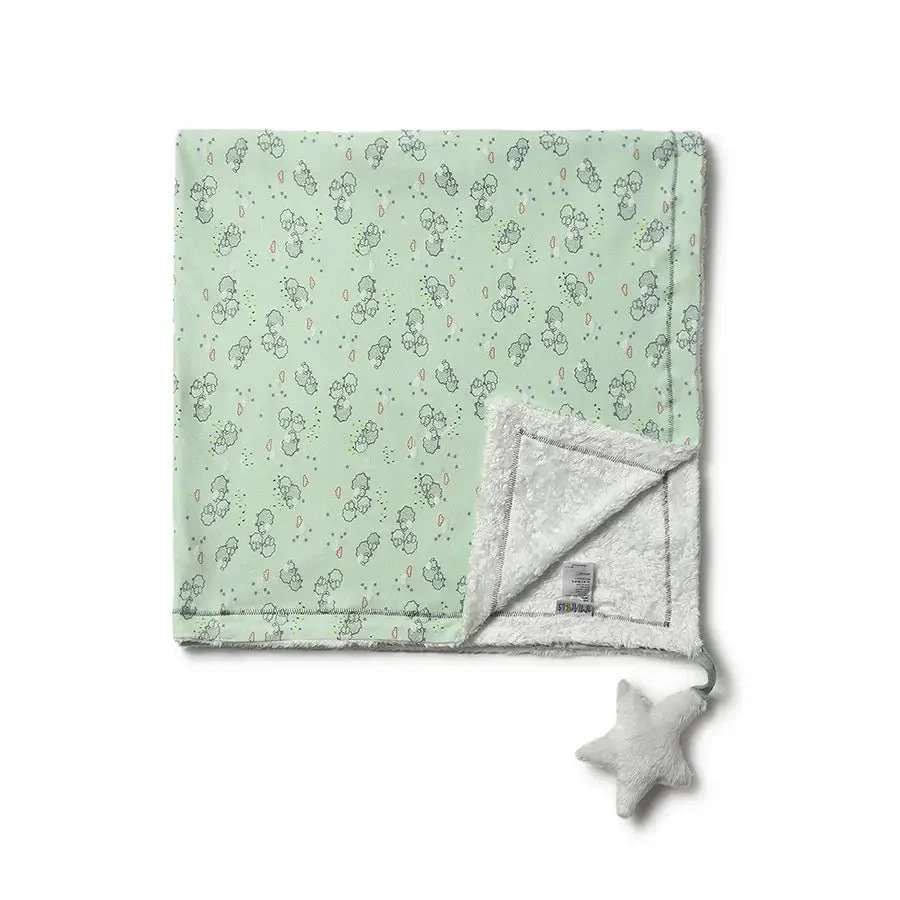 Frosty'Z Li'L Bub Knitted Interlock Newborn Baby Blanket Set