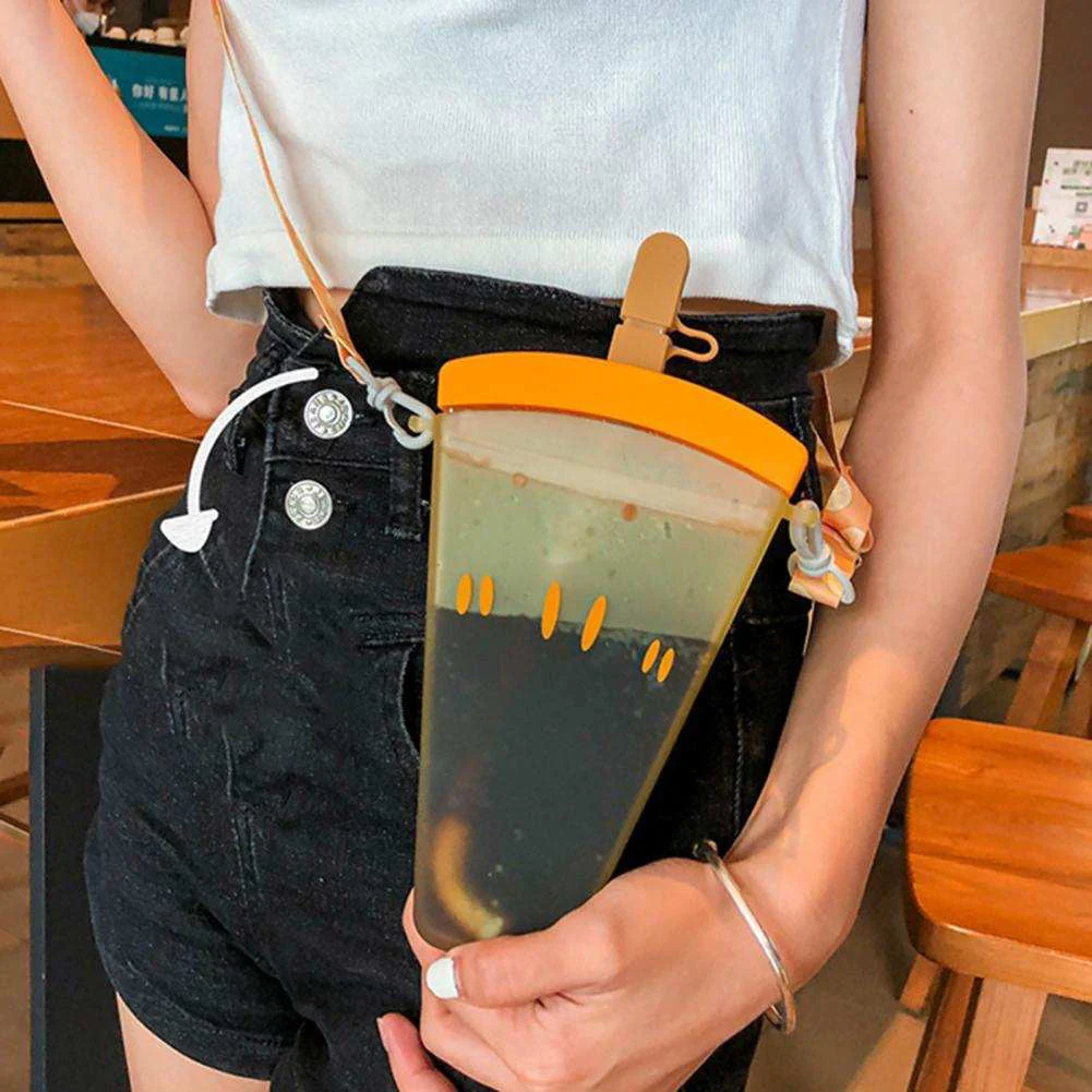 FruitChill: Aesthetic Watermelon Sipper Bottle with Straw & Adjustable Strap – Portable & BPA-Free for Travel & Daily Use - Image 4