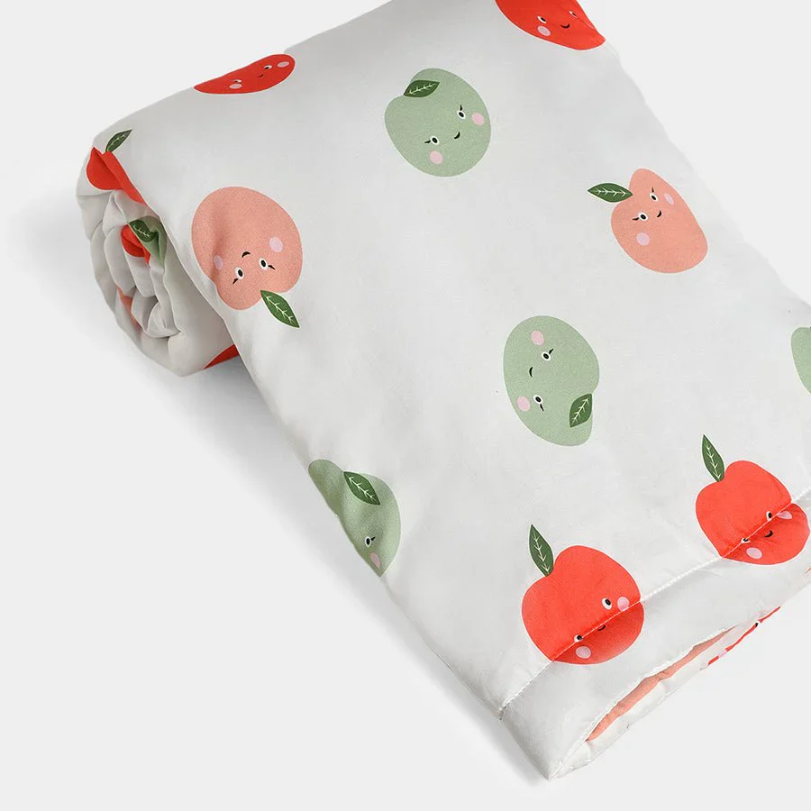 Fruits Greenish Cot Woven Comforter - Image 7