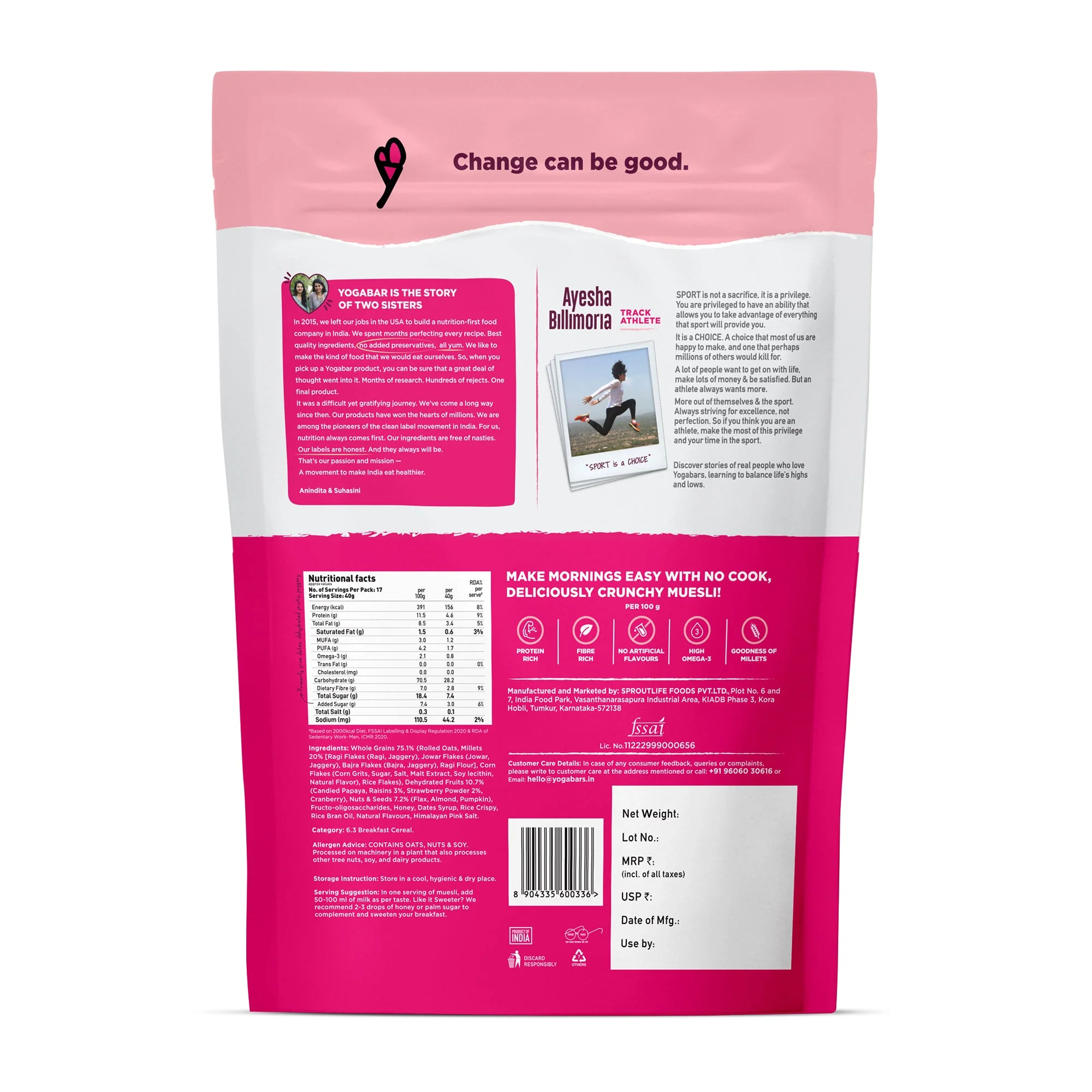 Fruits Nuts & Seeds Muesli 700g - Image 2