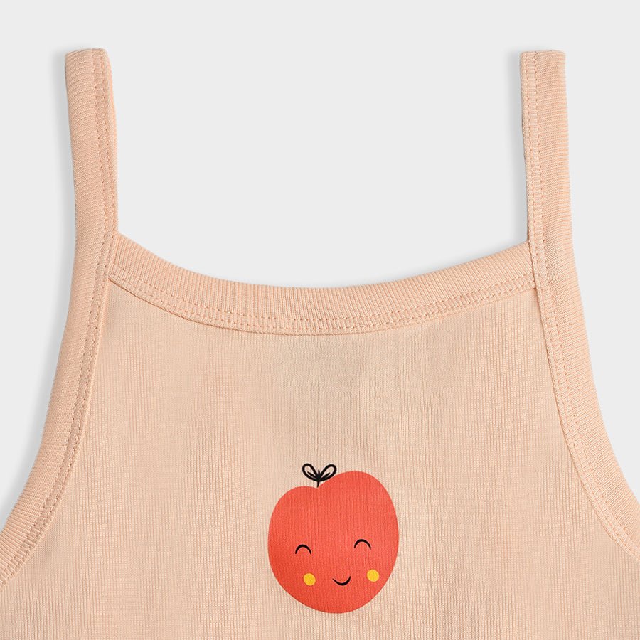 Fruits Pastel Rib Baby Girl Vests Pack Of 3 - Image 11