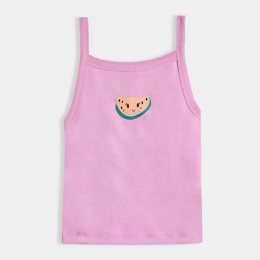 Fruits Pastel Rib Baby Girl Vests Pack Of 3 - Image 5