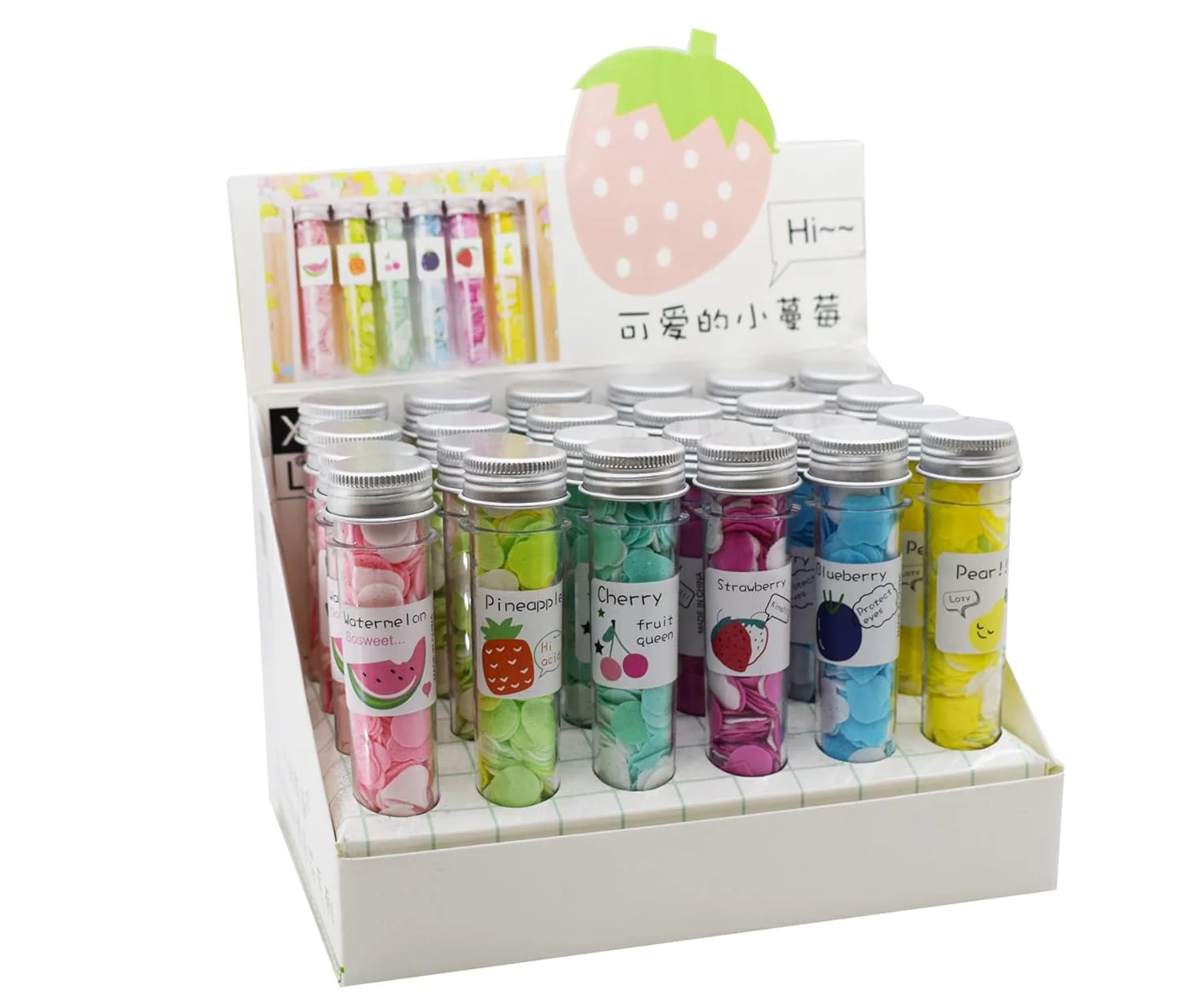 FruityClean: Set of 3 Cute Travel-Friendly Hand Soap Paper Flake Tubes – Perfect for On-the-Go Hygiene - Image 2