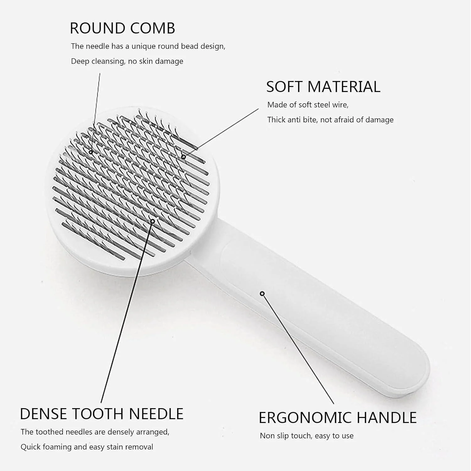 Frush: Furry Friend comb with Retractable Bristles - Image 8