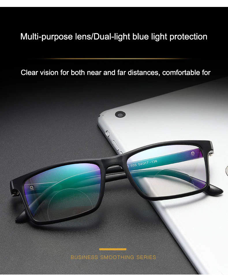 Full Frame Bifocal flexible intelligent Zoom Reading Glasses (3BFRG1) - Image 11