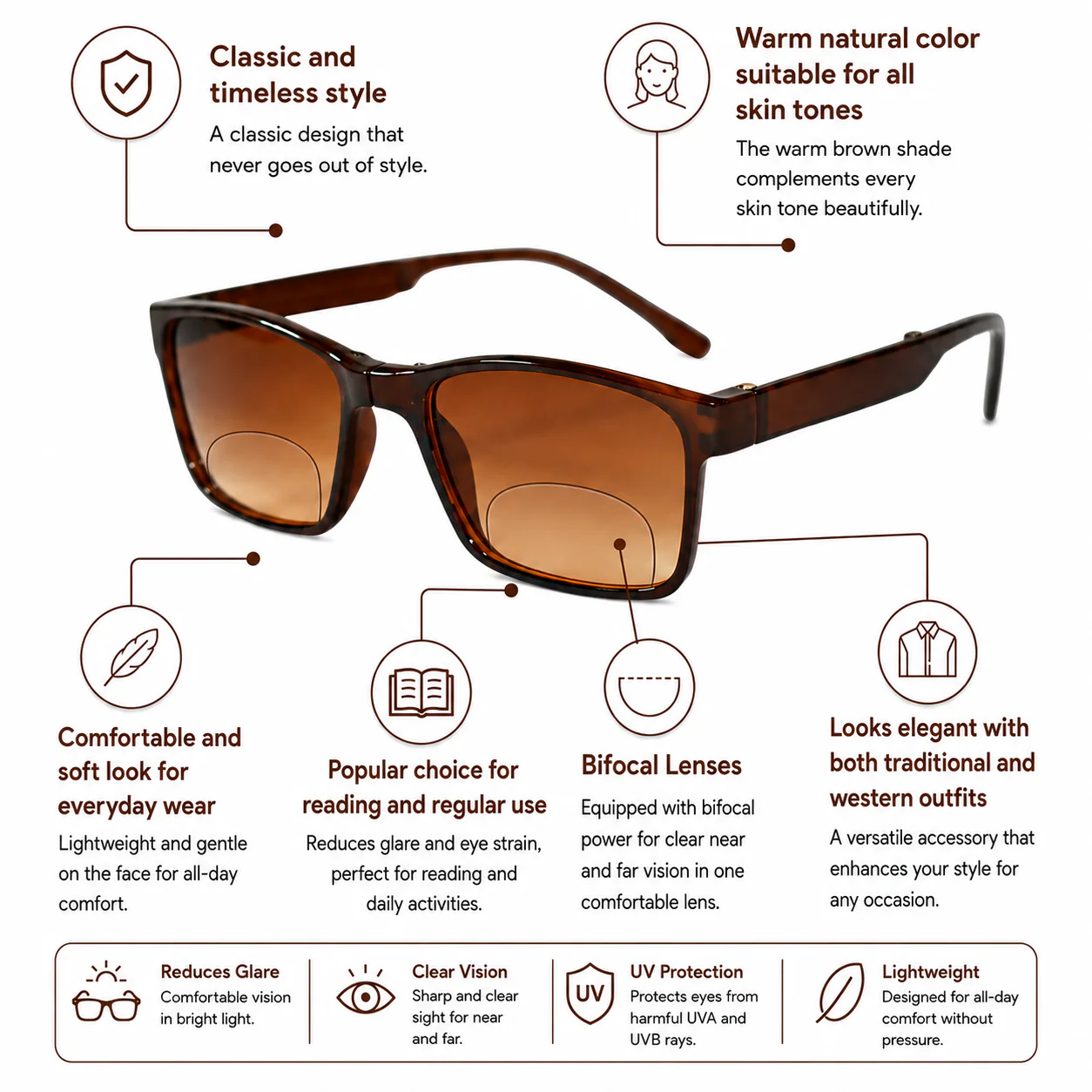 Full frame Foldbale Frame Flexible Intelligent Zoom Reading Glasses- 3FLBF - Image 21