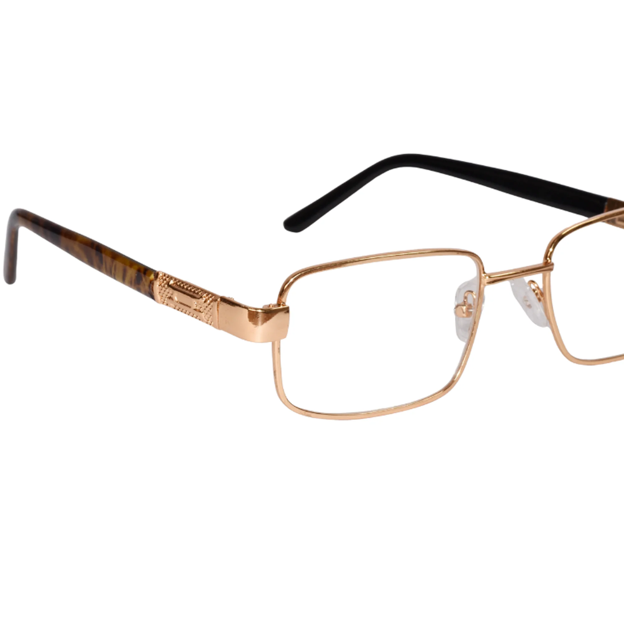Full Frame Stainless Steel Bi-Focal  Adaptive Intelligent Zoom Reading  Glasses  Gray & Golden Combo (FFMBF01) - Image 5