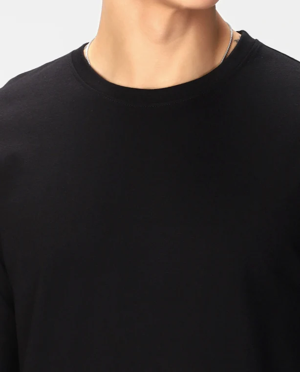 Full Sleeve Black T-shirt - Image 3
