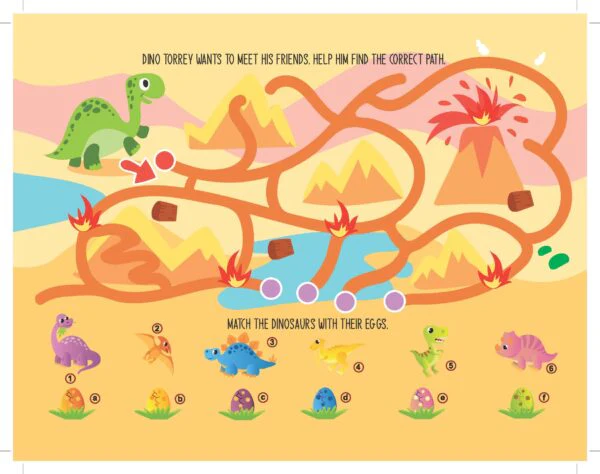 Fun with Dinosaur Activity & Colouring - Image 7