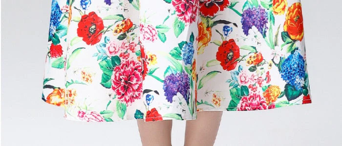 Gabriella Floral Dress-White - Image 6