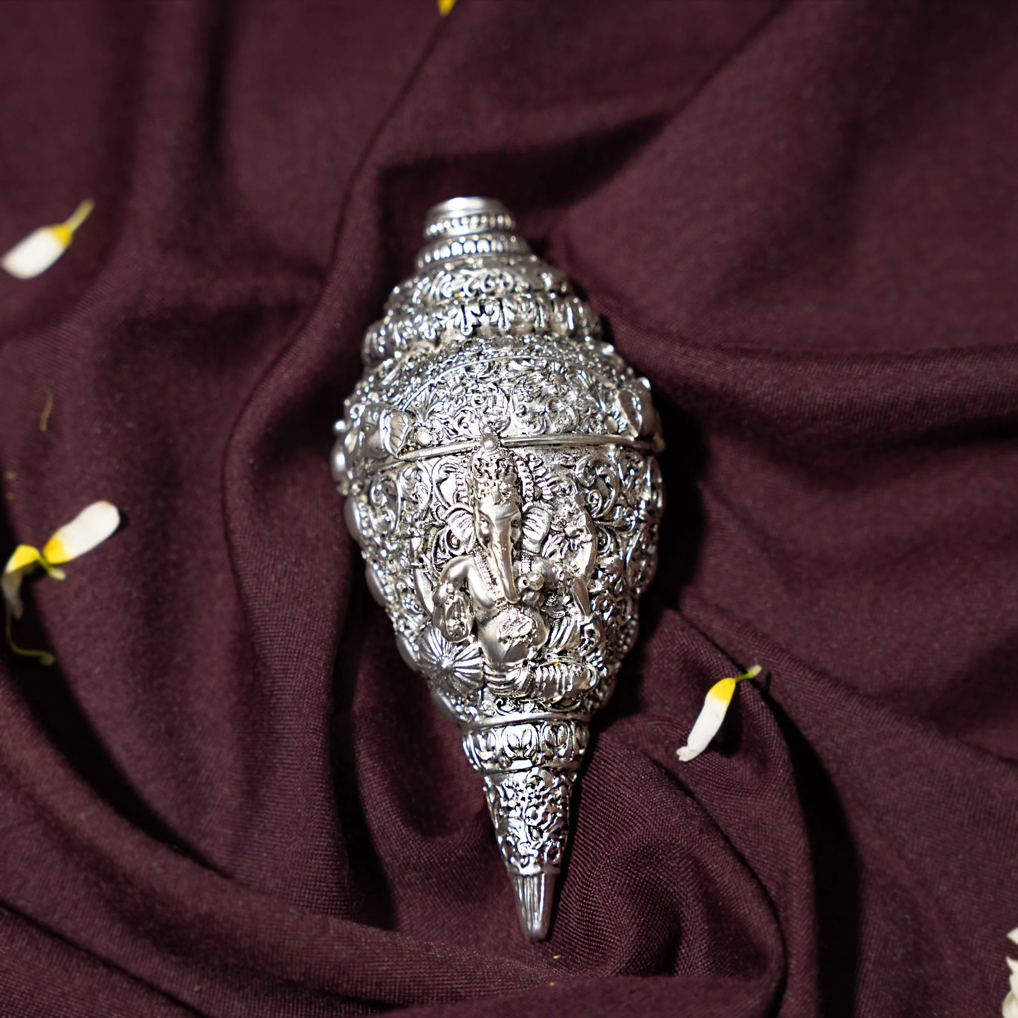 Ganesh Shankh Silver Plated - Image 2