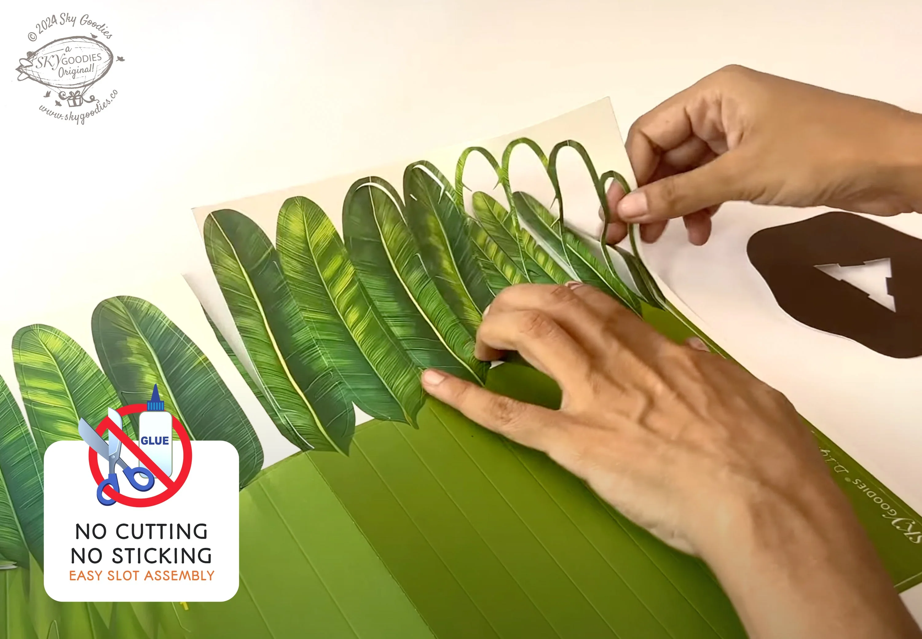 Ganpati Decor Combo Saver 7 - DIY Ganpati + Mandir + 2 Banana Trees - Image 10