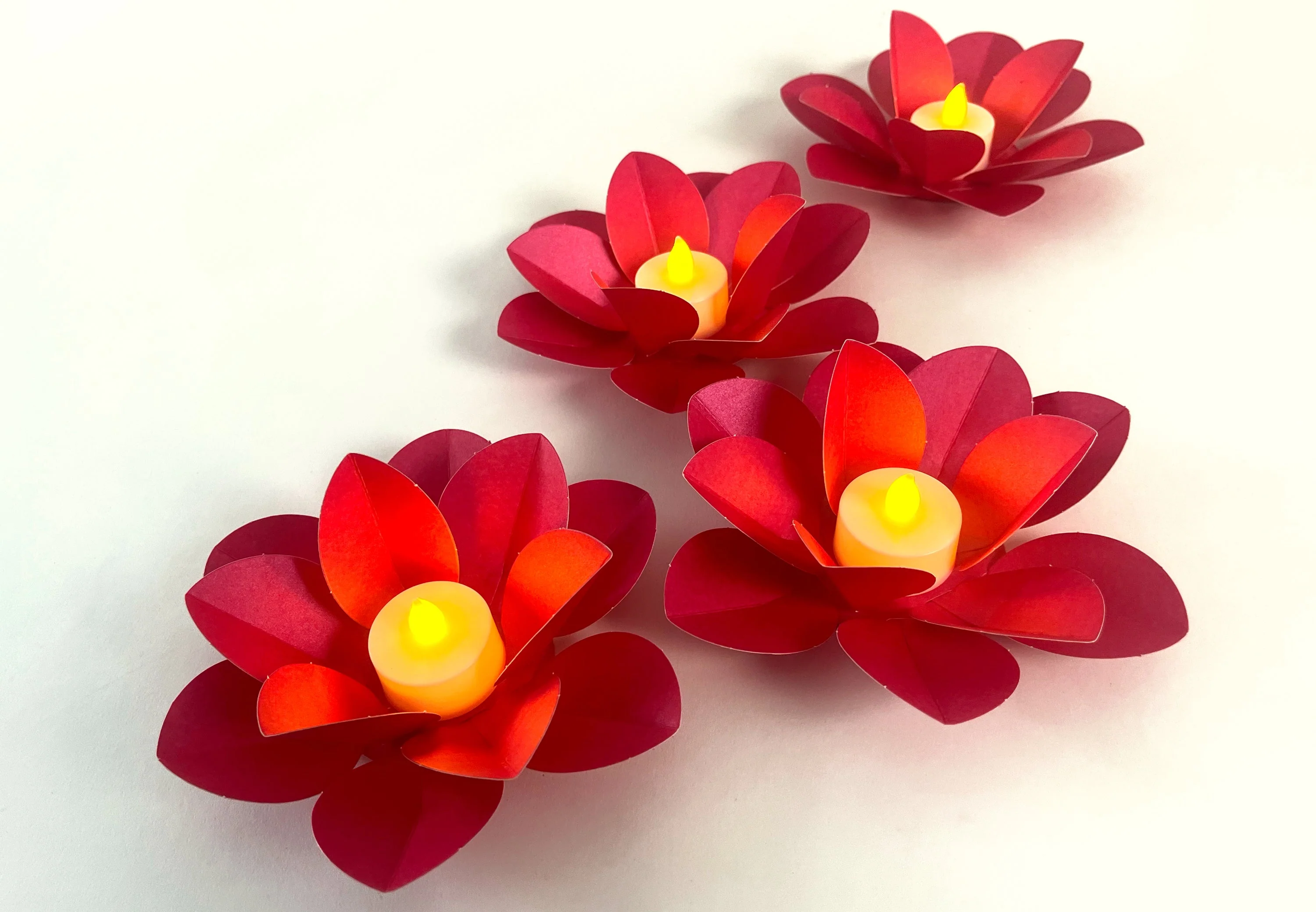 Ganpati Decor Combo Saver 8 - Big Ganesha + 36 Flowers + 20 Leaves + 4 Lotus Diyas - Image 15